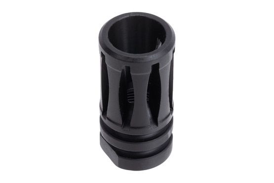 Precision Defense 5/8x24 A2 Flash Hider has a black finish